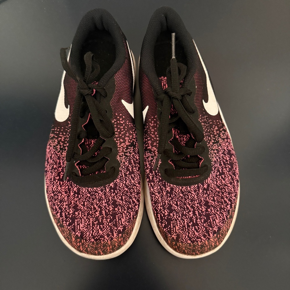 Nike Black and Pink Running Shoes
